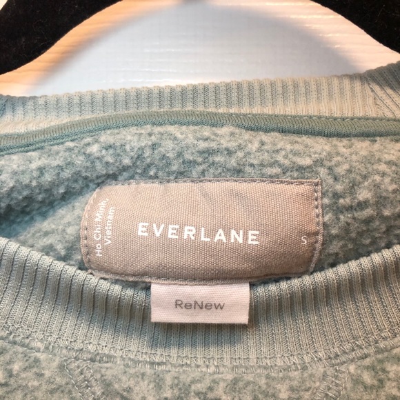 Everlane ReNew Fleece Raglan Crop Top Sweatshirt S - Picture 12 of 12